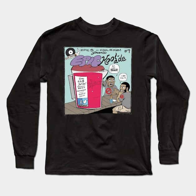 Support Kam Komics: EPICKOOL-ADE album Tshirt Long Sleeve T-Shirt by Kam Komics 